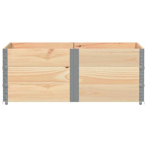 Pallerammer 3 stk. 150x100 cm massivt fyrretræ