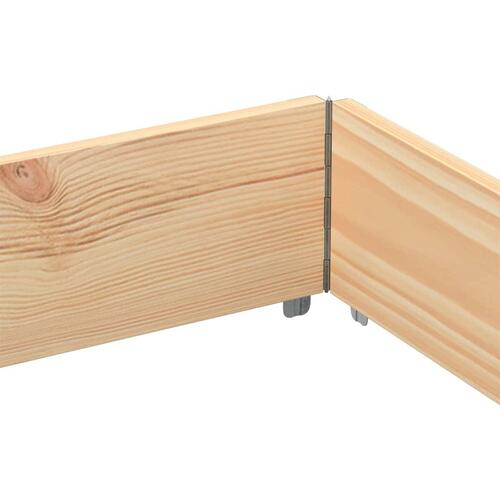 Pallerammer 3 stk. 150x100 cm massivt fyrretræ