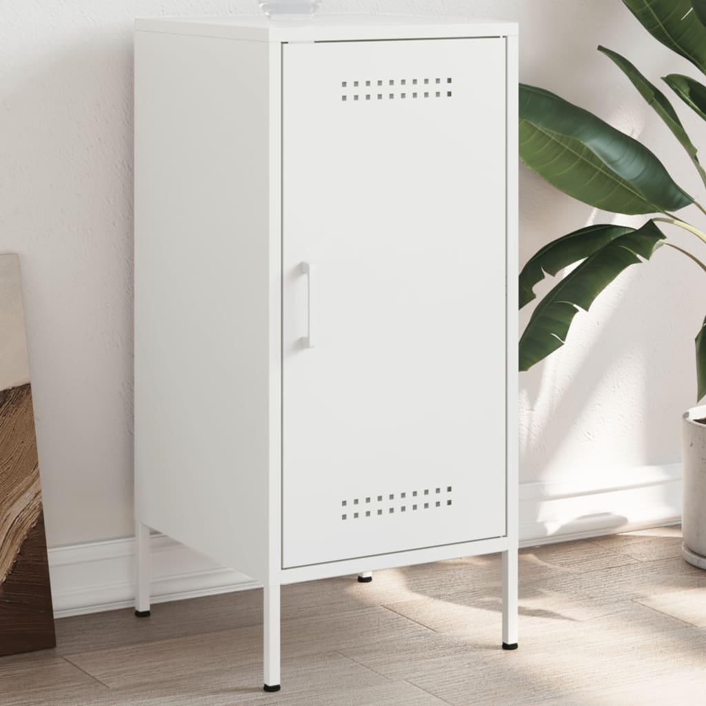 Skab 36x39x79 cm stål hvid