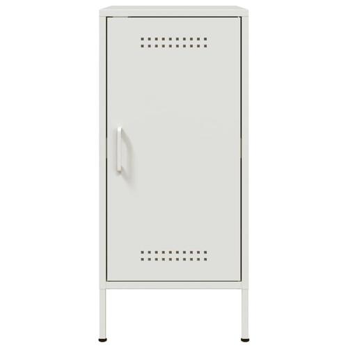 Skab 36x39x79 cm stål hvid