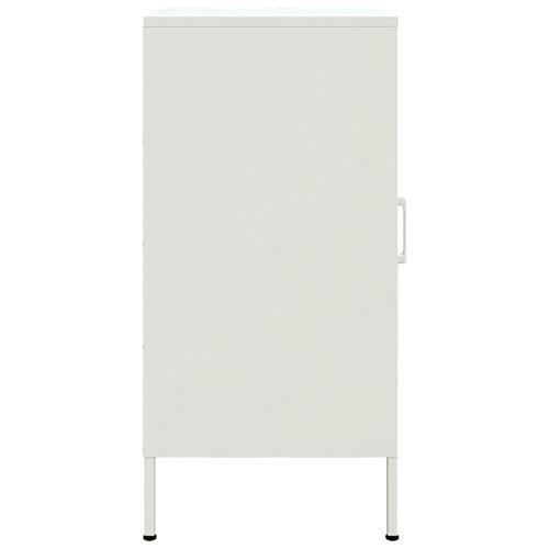 Skab 36x39x79 cm stål hvid