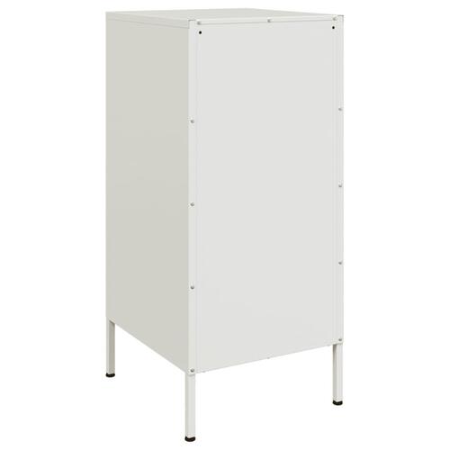 Skab 36x39x79 cm stål hvid