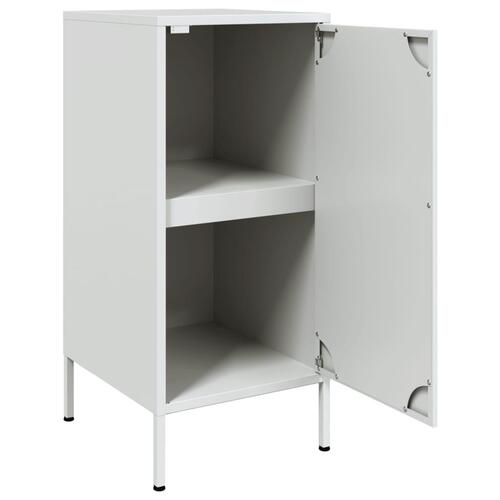 Skab 36x39x79 cm stål hvid