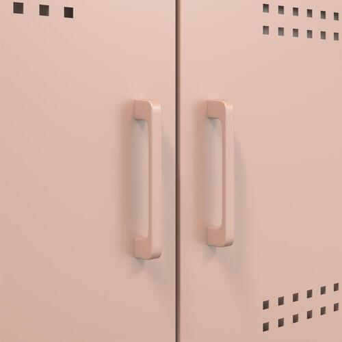 Skab 100,5x39x79 cm stål lyserød