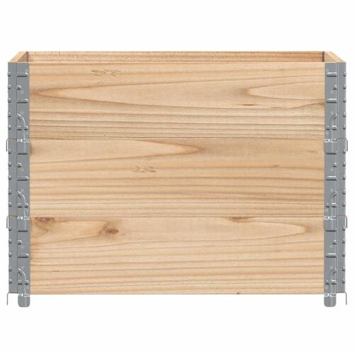 Pallerammer 3 stk. 80x60 cm massivt fyrretræ