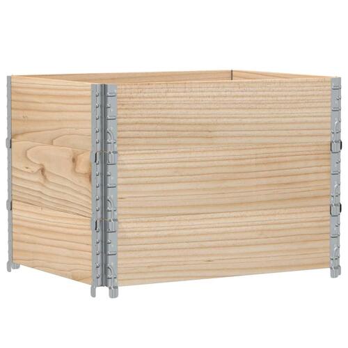 Pallerammer 3 stk. 80x60 cm massivt fyrretræ
