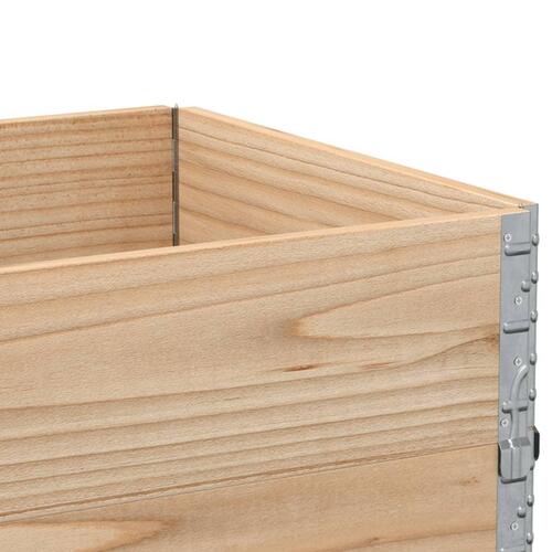 Pallerammer 3 stk. 80x60 cm massivt fyrretræ