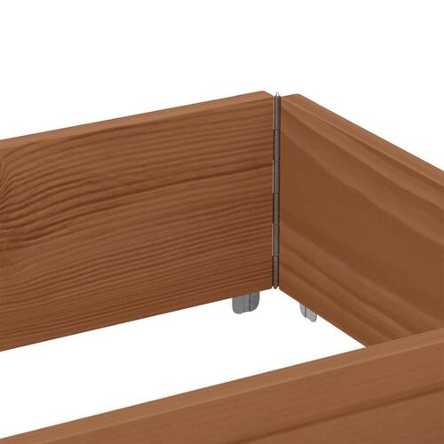 Pallerammer 3 stk. 150x50 cm massivt fyrretræ brun