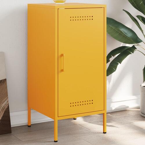 Skab 36x39x79 cm stål sennepsgul