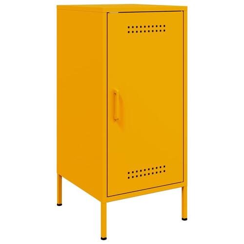 Skab 36x39x79 cm stål sennepsgul