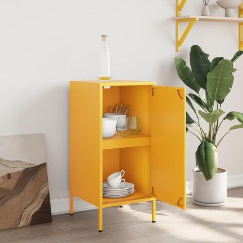 Skab 36x39x79 cm stål sennepsgul
