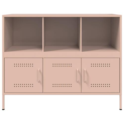 Skab 100,5x39x79 cm stål lyserød