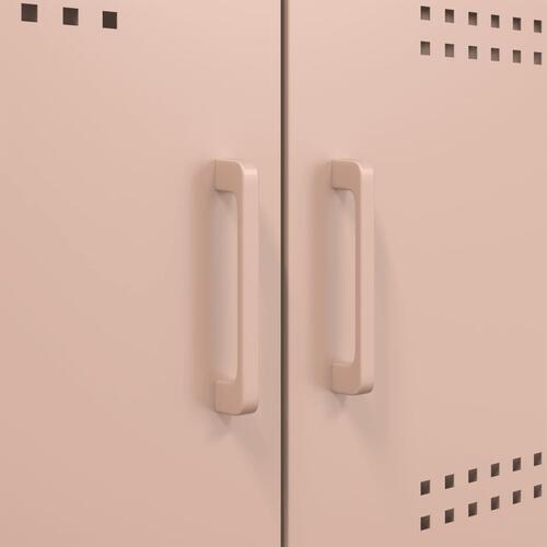 Skab 100,5x39x79 cm stål lyserød