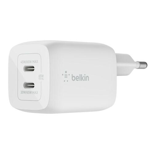 Vægoplader Belkin WCH013vfWH Hvid 65 W
