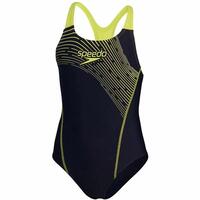 Badedragt til piger Speedo Medley Logo Medalist Sort 15-16 år