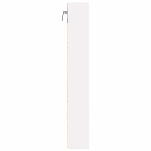 Vitrineskab 80x8,5x58 cm spånplade hvid