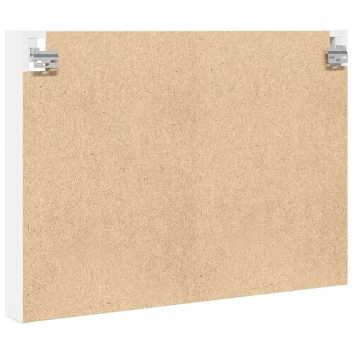 Vitrineskab 80x8,5x58 cm spånplade hvid
