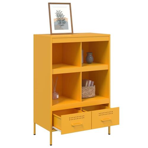 Højskab 68x39x101,5 cm stål sennepsgul
