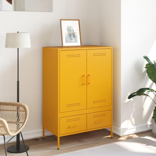 Højskab 68x39x101,5 cm stål sennepsgul