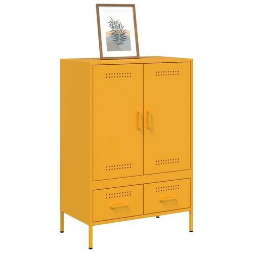 Højskab 68x39x101,5 cm stål sennepsgul