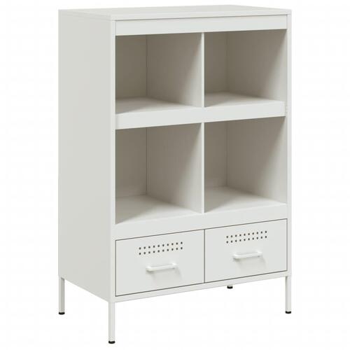 Skab 68x39x101,5 cm stål hvid