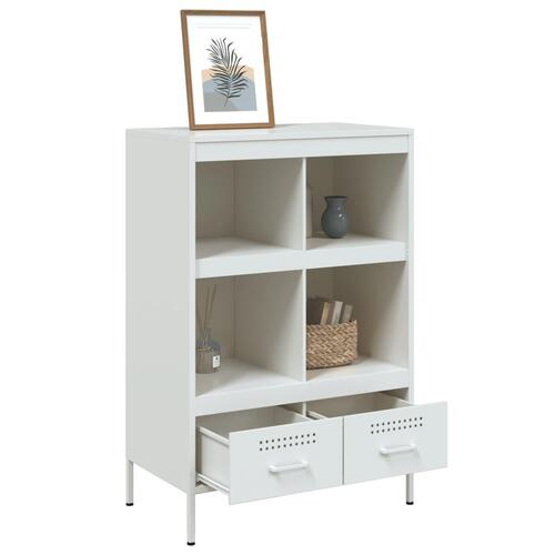 Skab 68x39x101,5 cm stål hvid