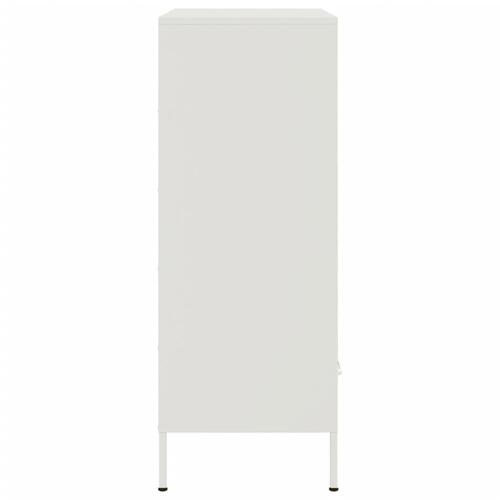 Skab 68x39x101,5 cm stål hvid