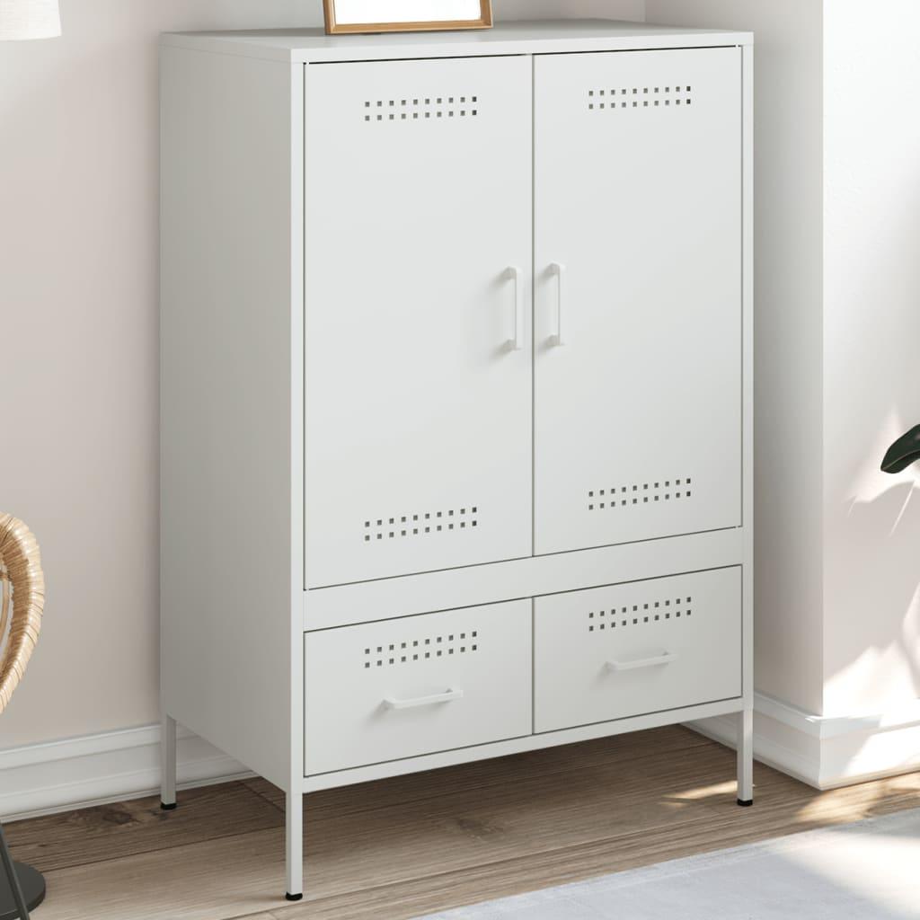 Skab 68x39x101,5 cm stål hvid