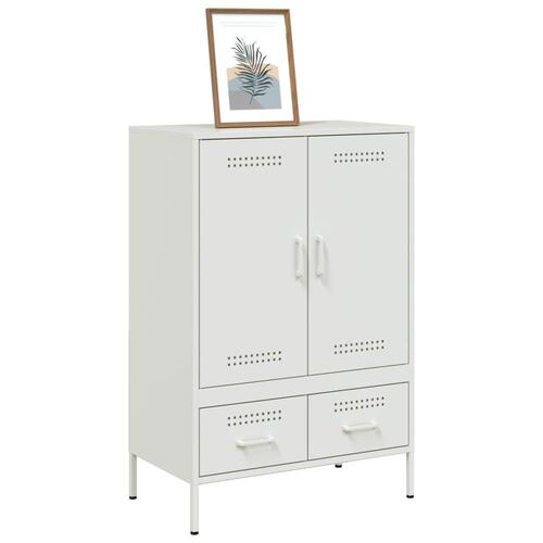 Skab 68x39x101,5 cm stål hvid