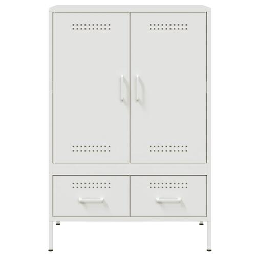 Skab 68x39x101,5 cm stål hvid