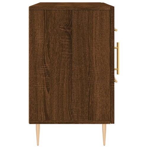 Skænk 100x36x60 cm konstrueret træ brun egetræsfarve