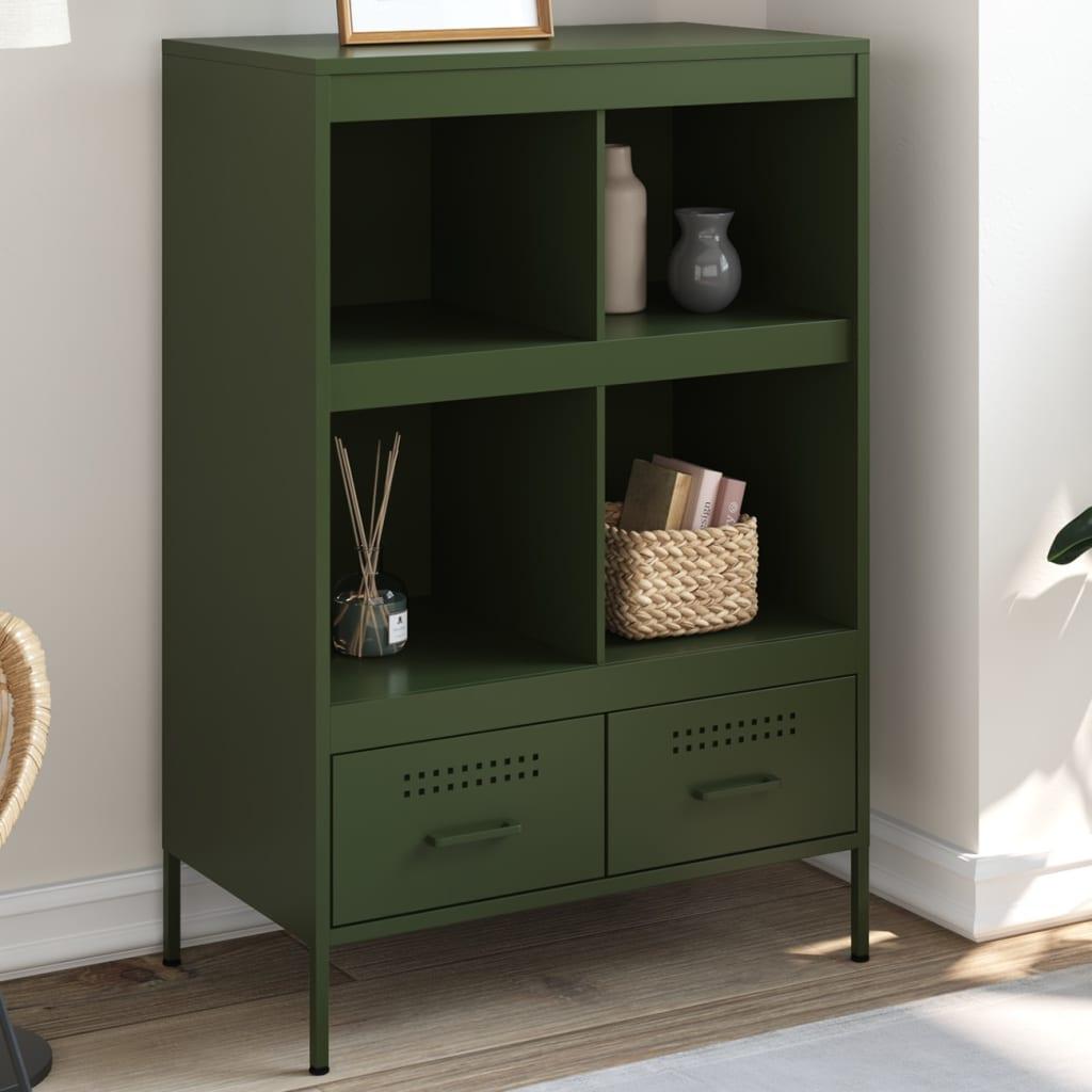 Skab 68x39x101,5 cm stål olivengrøn