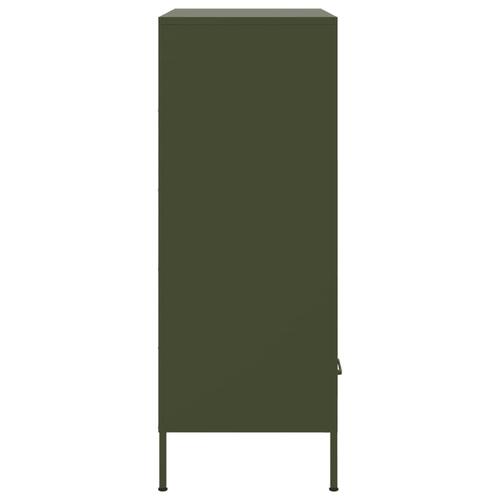Skab 68x39x101,5 cm stål olivengrøn