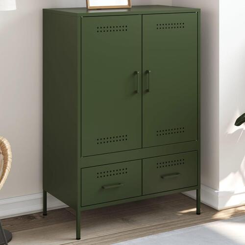 Skab 68x39x101,5 cm stål olivengrøn