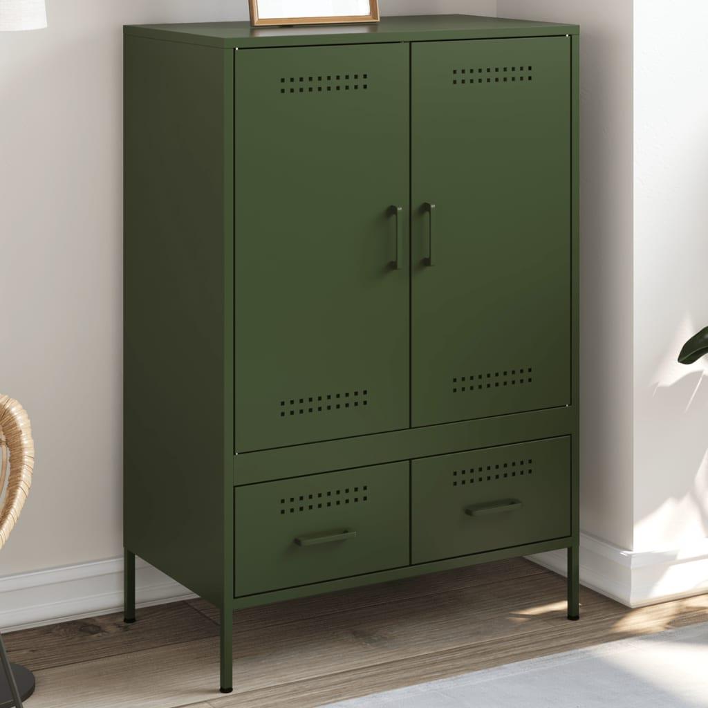 Skab 68x39x101,5 cm stål olivengrøn