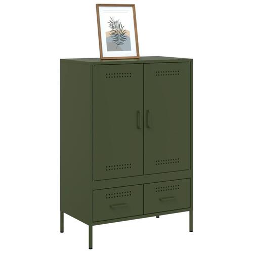 Skab 68x39x101,5 cm stål olivengrøn