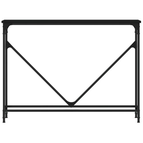 Konsolbord 102x22,5x75 cm konstrueret træ sort