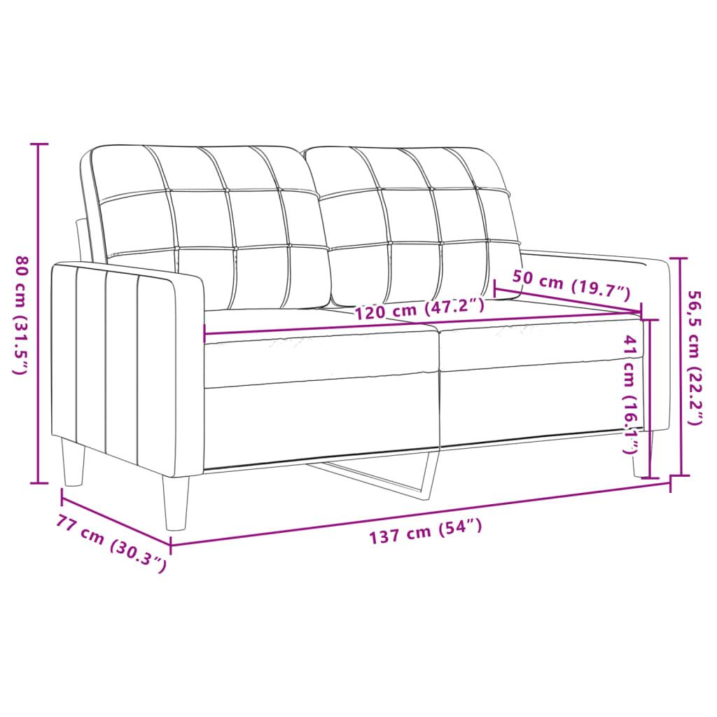 3 personers sofa med hynder velour cremefarvet