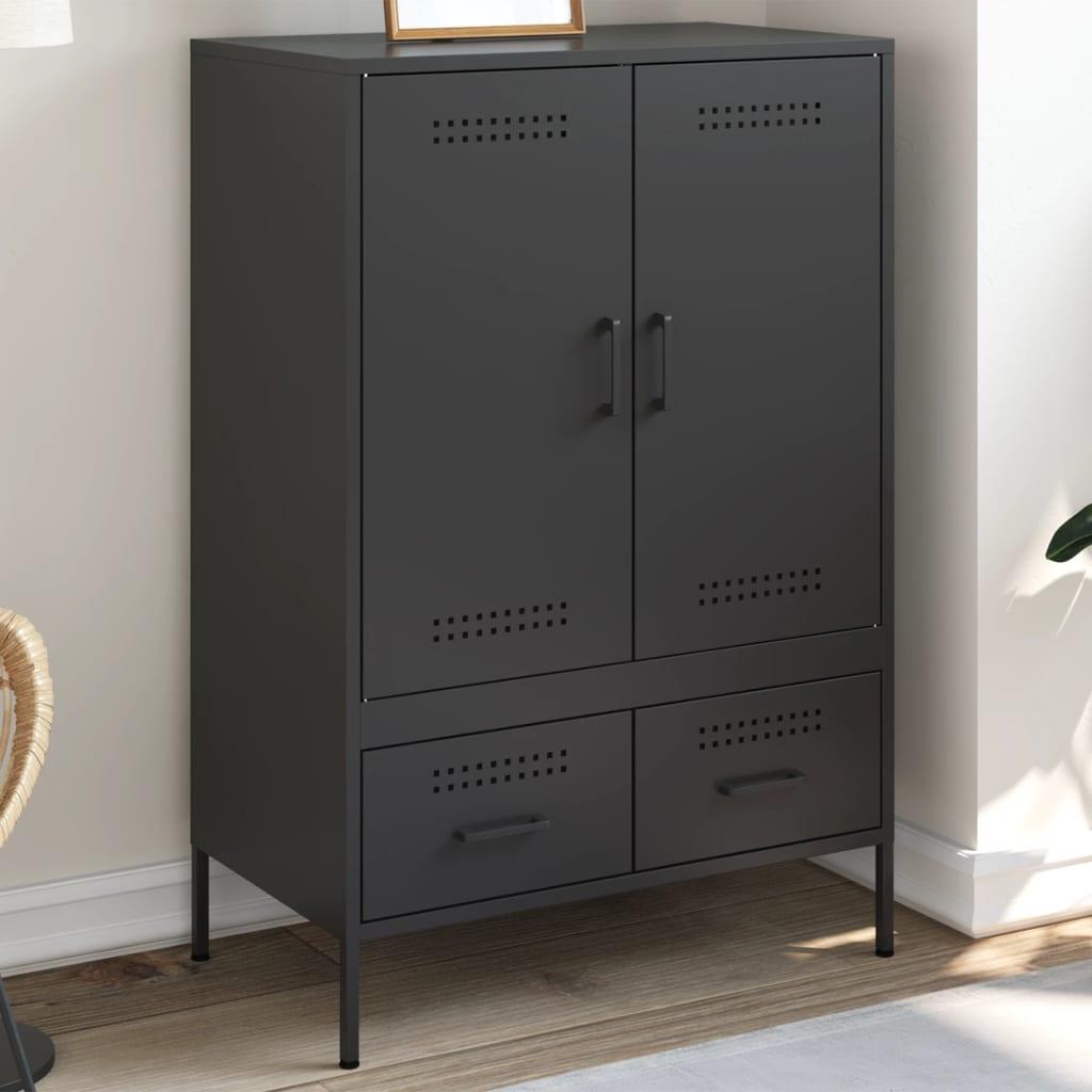 Skab 68x39x101,5 cm stål sort