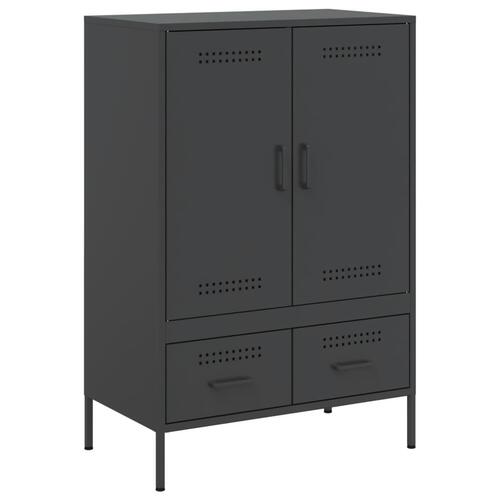 Skab 68x39x101,5 cm stål sort