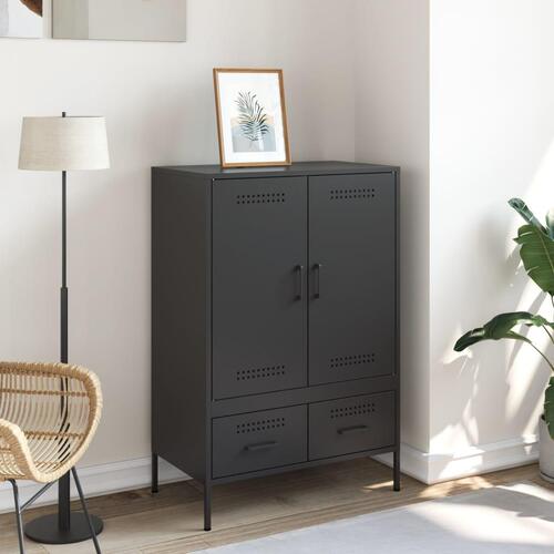 Skab 68x39x101,5 cm stål sort