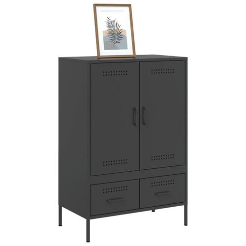 Skab 68x39x101,5 cm stål sort