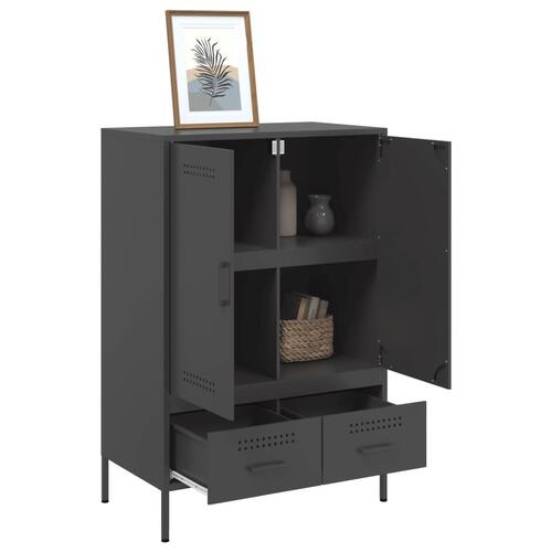 Skab 68x39x101,5 cm stål sort