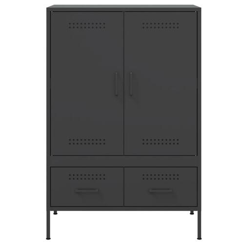 Skab 68x39x101,5 cm stål sort