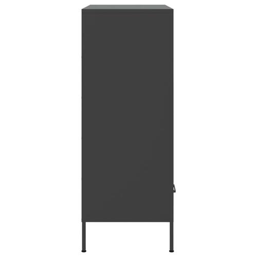 Skab 68x39x101,5 cm stål sort