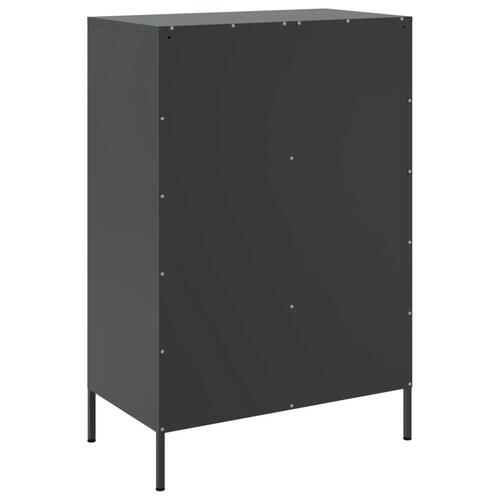 Skab 68x39x101,5 cm stål sort