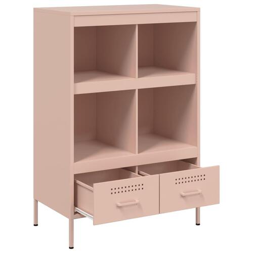 Skab 68x39x101,5 cm stål lyserød