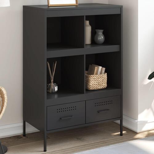 Skab 68x39x101,5 cm stål sort