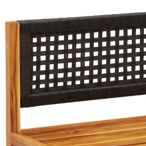 Hjørnemodul til havesofa med hynder massivt akacietræ
