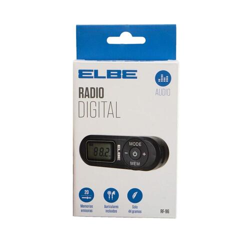 Transportabel digital radio ELBE RF96 Sort FM
